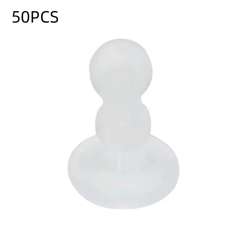 

50PCS Soft Ear Pad Silicone Earring Backs New Full Coverage Earplug DIY Production 50PCS