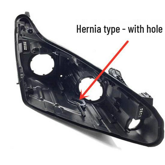 Black Headlight Rear Shell for 2014-2017 Buick Envision, Compatible with High and Low Configurations