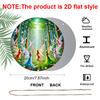 2D Flat 1pc Fairies Aluminium Decoration Plaque, Enchanted Forest Fairies Dancing Decor Sign, Room Decor, Fantasy Lovers' Home Decor, Garden Decor