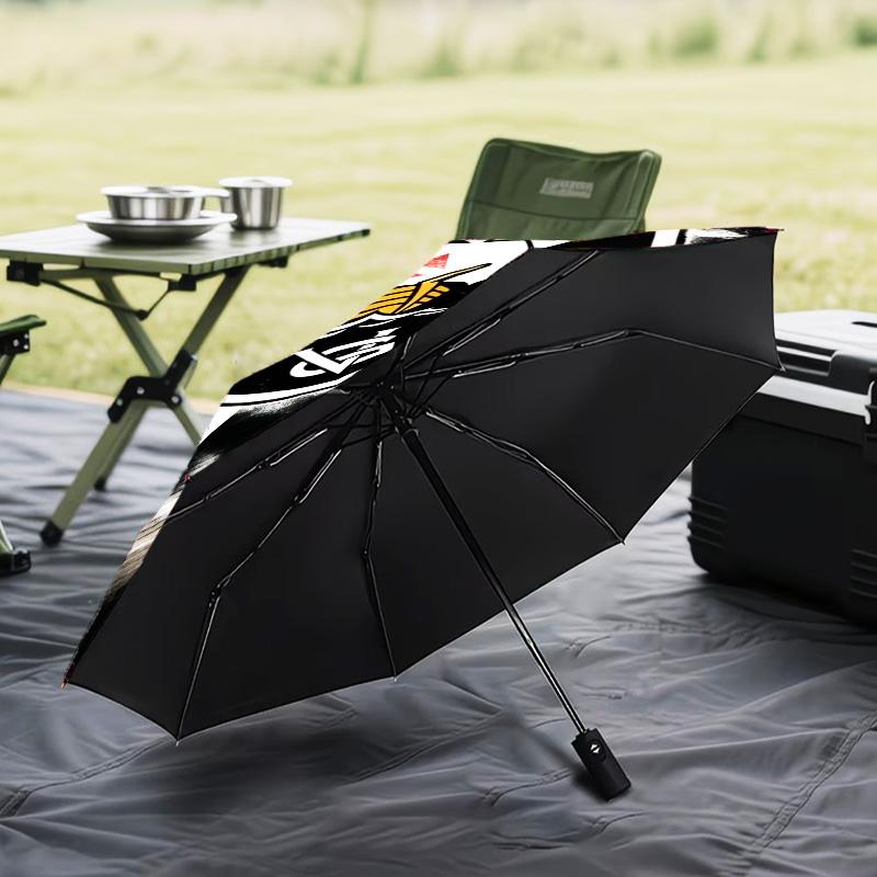 1PC CR Vasco Da Gama Printed Umbrella Folding Umbrella, Automatic Umbrella 8-Frame for Travel, Camping Fan Gifts Christmas Gifts