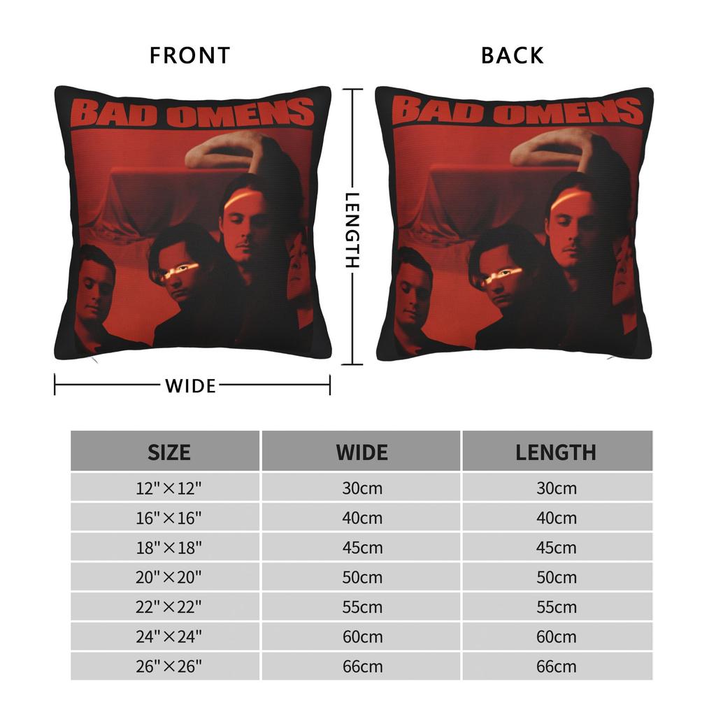 Bads Omensss Do You Feel Love Tour Pillow Cover Vintage Pillow Case For Chair Sofa Home Decor Soft Pillowcases Gift Idea