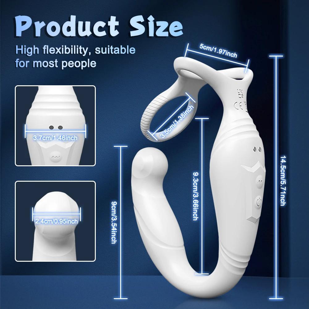 APP-gesteuerter rotierender Analstecker für Männer, Butt Plug, Penisring, Damm, Analvibrator, Prostata-Massagegerät, Sexspielzeug für Männer, Fernbedienung möglich