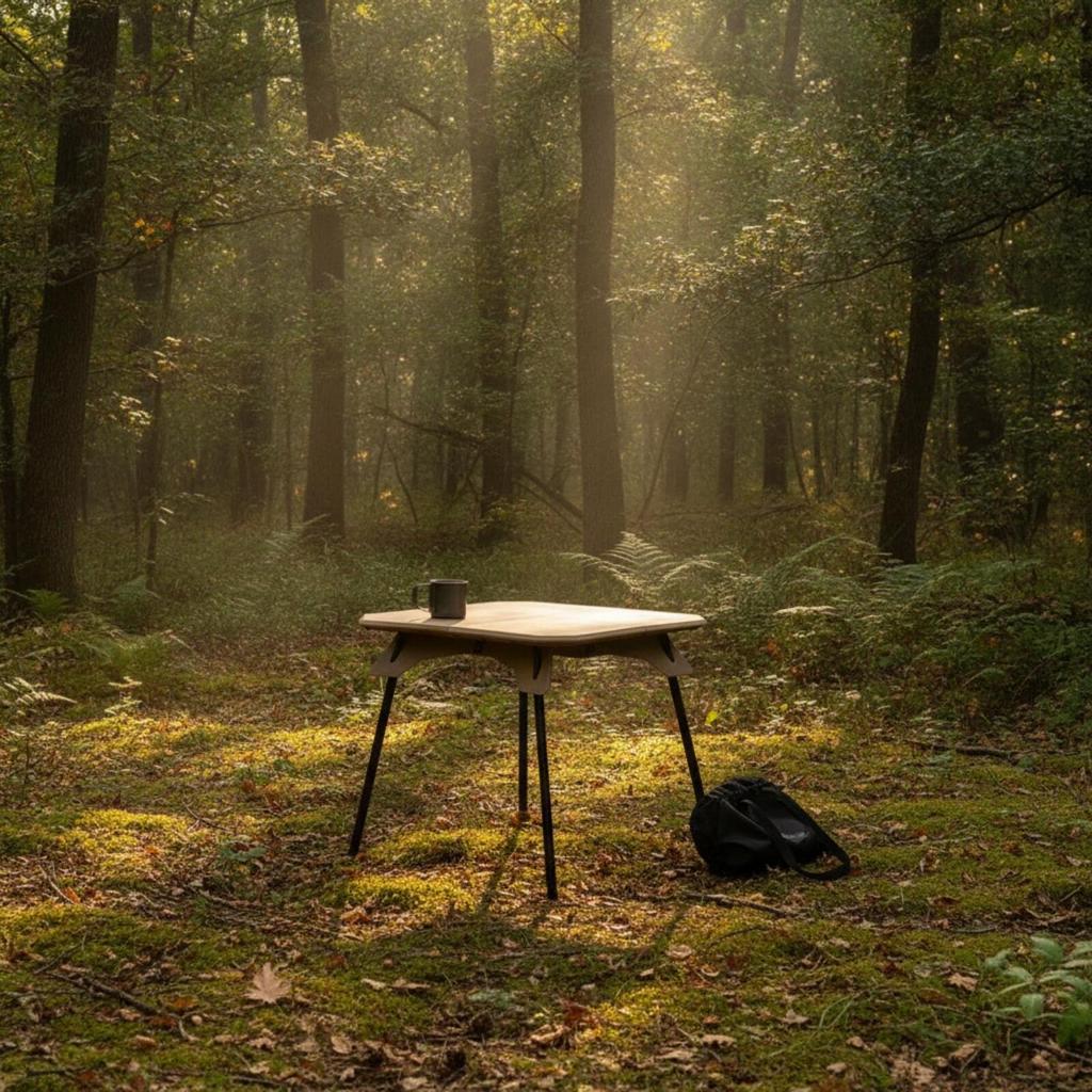 Lightweight Folding Camping Table with Carrying Bag Aluminum Camp