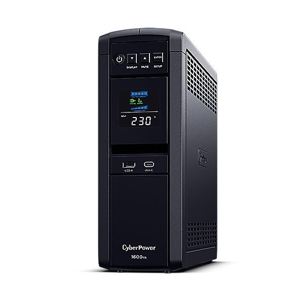 UPS CP1600EPFCLCD 1600VA/1000W AVR/LCD/6xSchuko melns