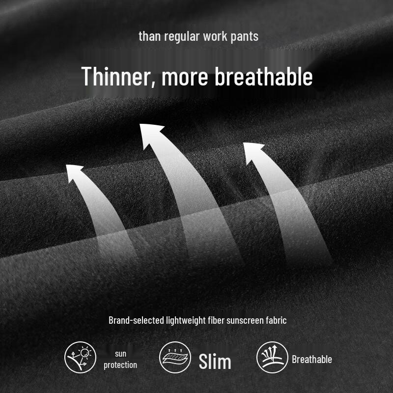 Zauo Women's High-Waist Sun-Protective Flared Workwear Pants