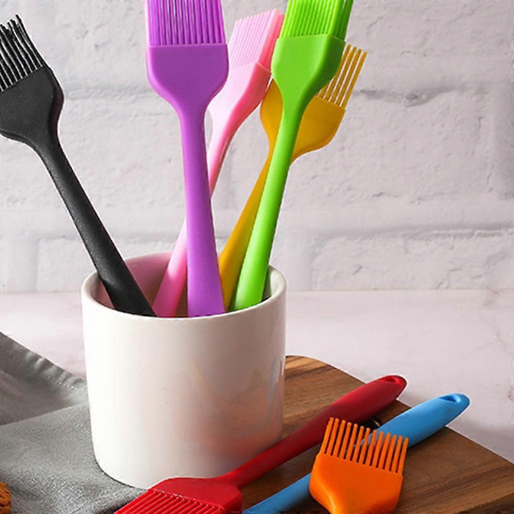 Long Handle Heat Resistant Barbecue Brush Portable Silicone Basting Brush Pastry BBQ Outdoor Grill Gadget with Power of Steam DIY Accessories Cooking