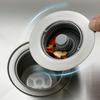 Press Design ABS Kitchen Sink Filter 304 Stainless Steel Basket Strainer Food Slag Drainer Sink Water Stopper New Gadgets