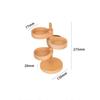 Modern Rotating Wooden Desktop Multifunctional Shelf Home room Table Jewelry Tray Ornaments Plant Storage Shelf Accessorie Decor
