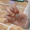 Diamonds, Sparkling Diamonds, Hand-painted Stars, Summer Short Models, Purely Handmade Wearing Armor, Cute Daily Handmade Manicure, Fake Nails