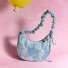 New Lee Fabric Shoulder Bag, Handbag, Shoulder Bag, Crossbody Bag Women's Light Blue White LE250028M-539