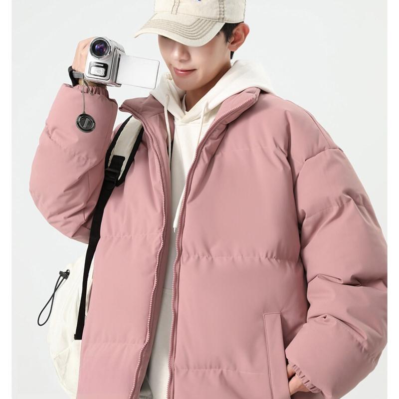Stand-up Collar Cotton Clothing Men and Women with The Same Paragraph Winter Thickened Down Cotton Jacket Couples Clothing Cotton Coat Jacket Men