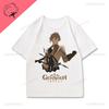 Genshin Impact T Shirt Cotton Crewneck Short Sleeve Printed Tee Harajuku Gamer Clothes 2025 New Style Camisa Y2k Graphic Tee