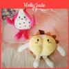 Soft Plush Dragon Fruit Durian Keychain Toy Adorable Bag Charm Doll