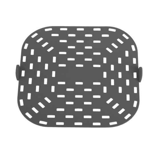 Air Fryer Liner Silicone Baking Pad Square Heat Resistant Air Fryer Accessories Replacement Crisper Plate Non-Stick Air Fryer Grill Pan