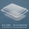 Transparent Disposable Fruit Box with Lid – Food-Grade Plastic, Rectangular, Sturdy for Takeaway, Ideal for Strawberries or Cut Fruit