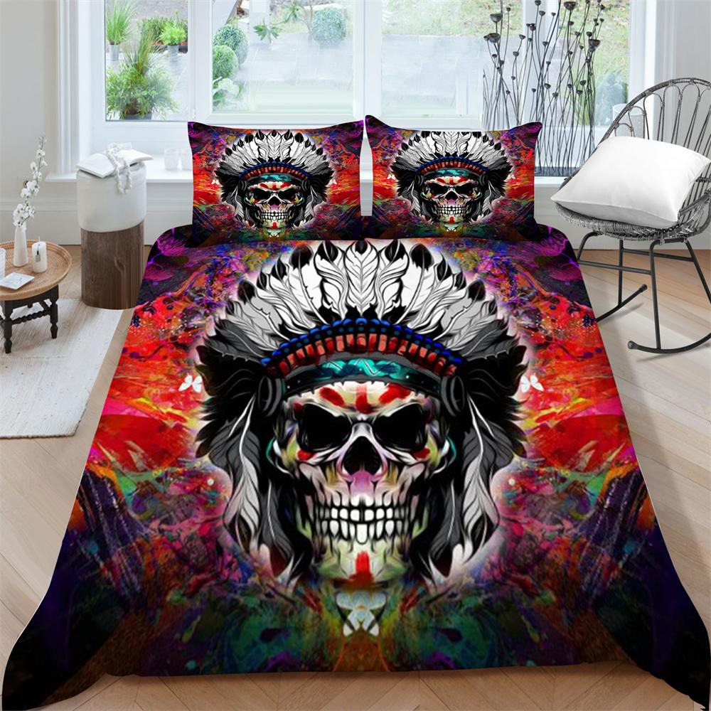 

Комплекты постельных принадлежностей, высококачественный полиэстер, богемный принт, пододеяльник для кровати, полиэстер, крутой домашний текстиль, декор для спальни, один размер EU Single 135x200cm