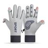 Couple Thermal Gloves Windproof and Water-proof Elastic Autumn and Winter Velvet Women's Open Fingers for Outdoor Riding
