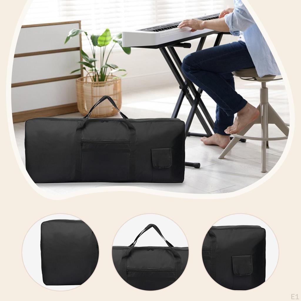 76 Keys Keyboard Bag Electronic Piano Cover Case Padded Handbag with Handle Electric Gig