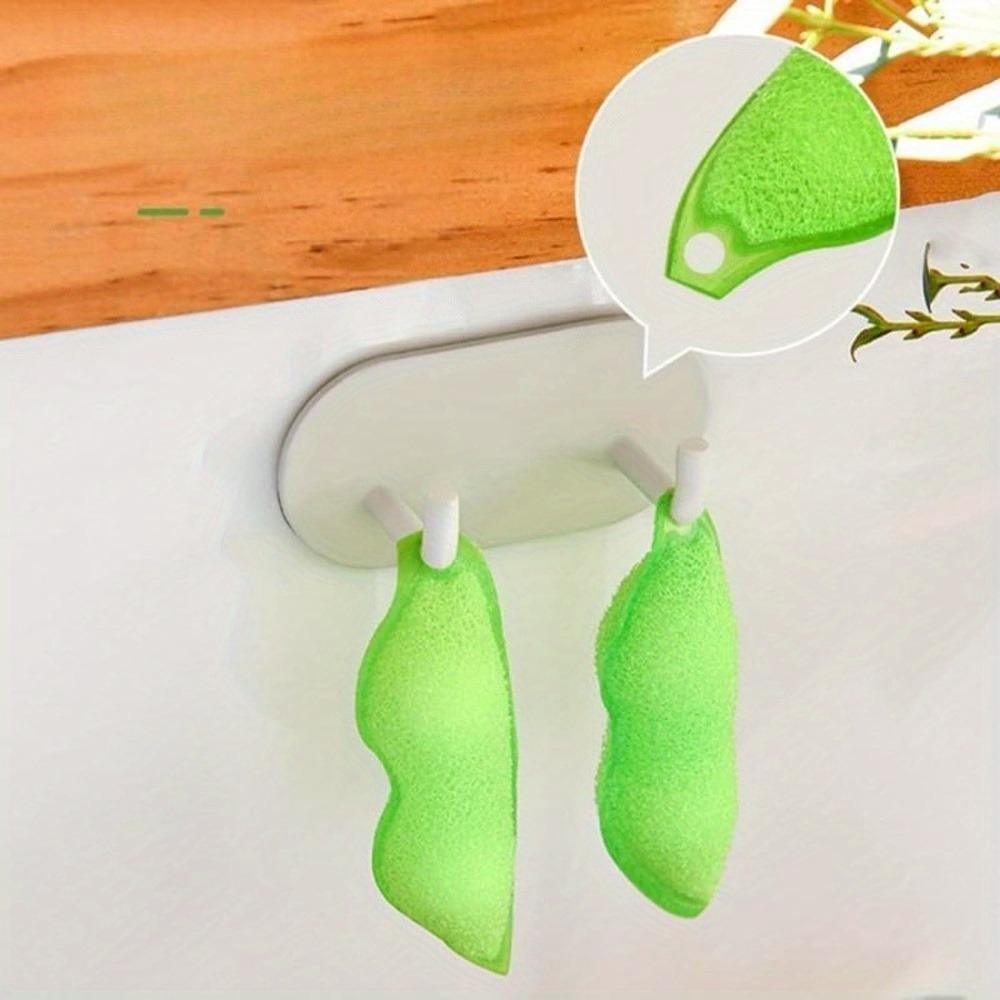 Pea Cleaning Sponge Bottle Cleaning Brush Kitchen Cup Cleaning Brush Reuseable Bean Shape Water Bottle Cleaning Sponge Bottle