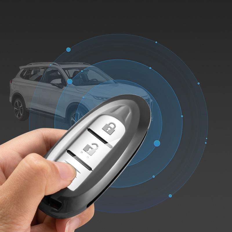 Metal Zinc Car Key Case Cover Shell for Nissan Qashqai X-Trail T32 T31 Juke J10 J11 Kicks Tiida Pathfinder Note for Infiniti Altima Micra Murano