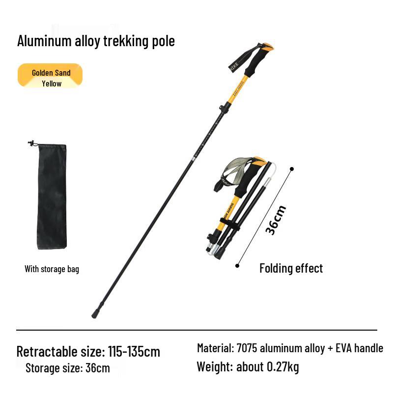 SunnyHike 5-Section Foldable Aluminum Trekking Pole