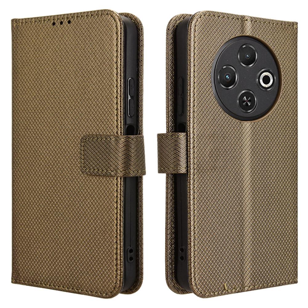 For TECNO Spark 30C 4G kL5n Case PU Leather Diamond Texture Wallet Phone Cover