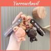 Cute Cartoon Bear Silicone Keychain Creative Bag Pendant Wholesale Key Buckle