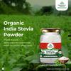 ORGANIC INDIA Stevia Powder Natural Sweetener Zero Calorie Sugar Free Low Glycemic Daily Alternative 75 G Pack Of 1