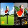 Outdoor Solar Christmas Lights Stake Santa Claus Decorations Pathway Lights Christmas Garden Landscape Decoration Lights