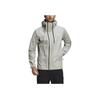 Adidas Terrex Waterproof Primeknit Rain Color Block Striped Hooded Zip Waterproof Long Sleeve Jacket Men Jacket Light-Gray FT6874