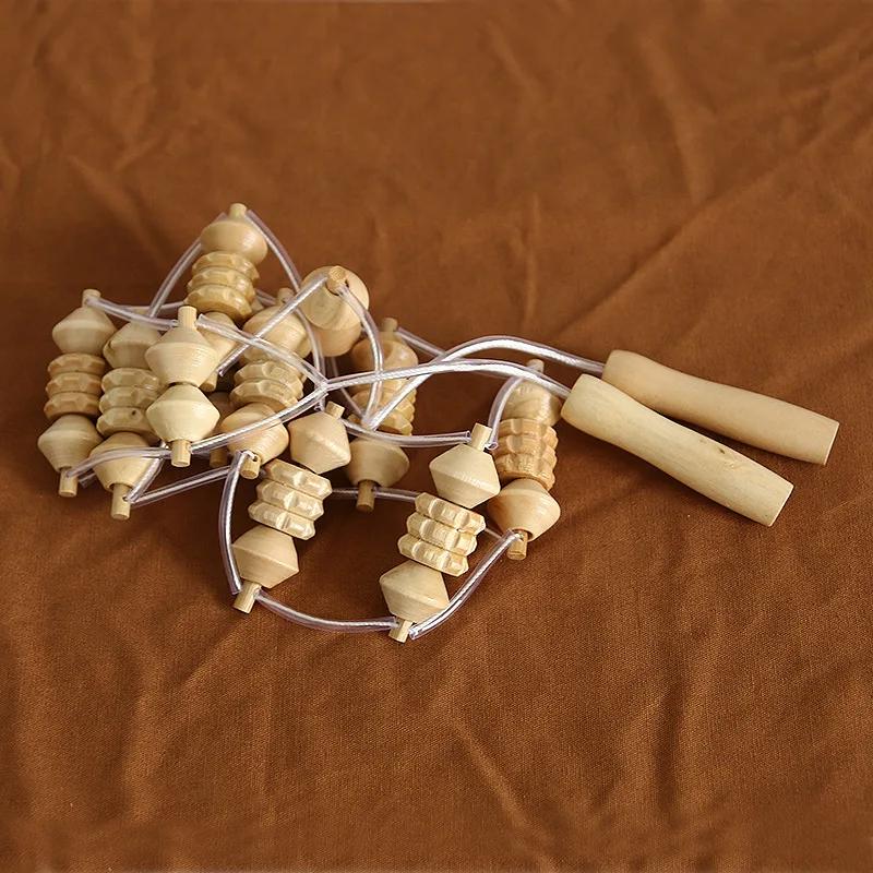Wooden Massage Tools Lymphatic Massage Maderotherapy Anti-Cellulite Deep Tissue Body Massager Roller Wheel Back Arm Massage Tool