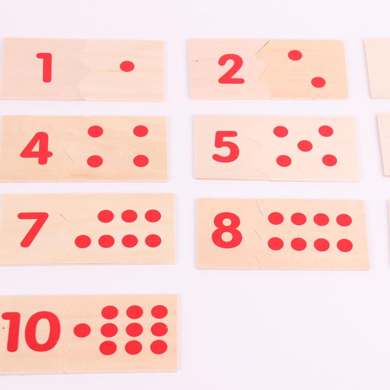Children's Montessori Teaching Aids Preschool Digital Cognitive Toys Mathematics Teaching Aids Digital Wooden Educational Puzzle