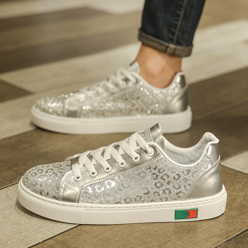 

Европейская обувь для станций мужская 2025 новая пара трендовая мода интернет знаменитости универсальная обувь для скейтборда повседневная студенческая обувь для скейтборда 44 серебряный