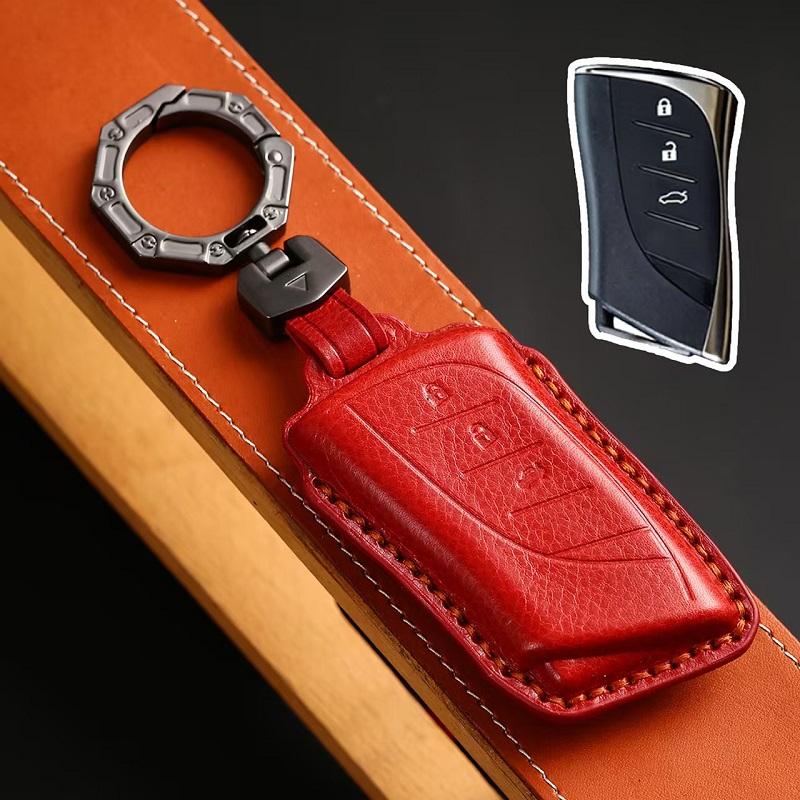 S Genuine Leather Car Remote Key Fob Cover Key Case For Lexus Es300H Es350 Es200 Es260 Ls350 Ls500H Fob Key