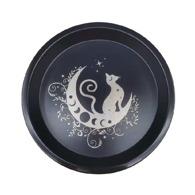 Jewelry Crystal Storage Tray Organizers Ritual Tray Candle Holder Candlestick Plate Decorative Teas Light Stand