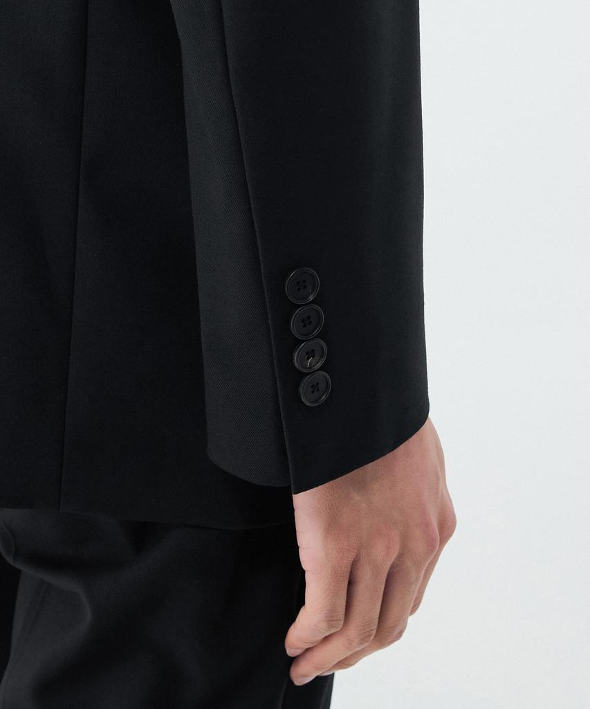 Musinsa Standard Wool Blend Relaxed Basic Blazer [Black]