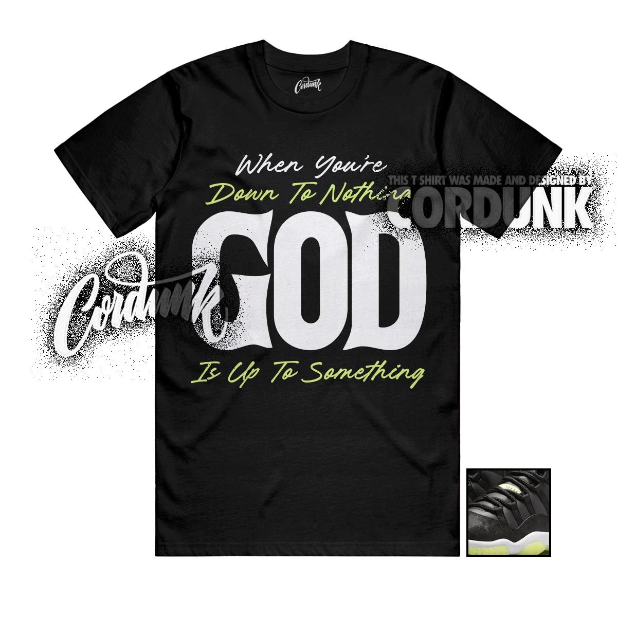 

11 Inner Beast GS Barely Volt Dark Raisin White Black T Shirt Match UTS XL