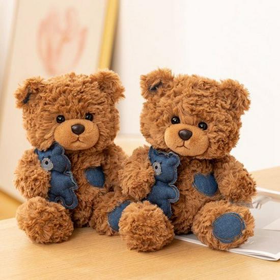 Cute Pudding Bear Plush Toy - Soft Stuffed Animal Doll, Perfect Comfort Gift for Her 30cm