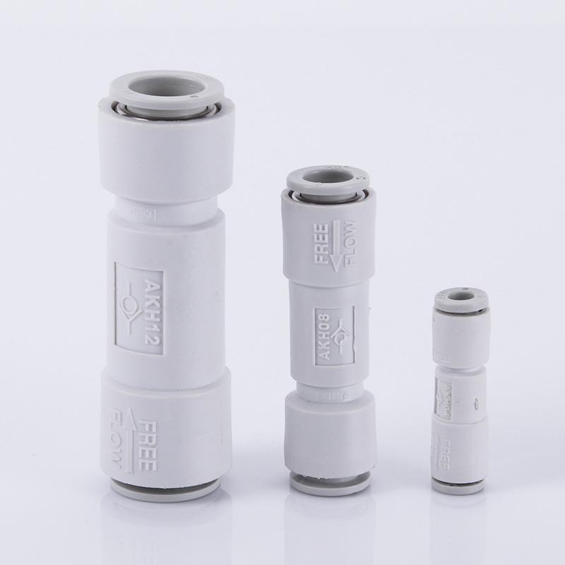 SMC Type Quick Connect Check Valve AKH04 06 08 10 12 16 00 One Way Air Flow Stop for Pneumatic Networks