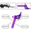 For ATV Quad Bike Motocross Moped Scooter Bike CNC Aluminum Parts 7/8" 22mm Universal Motorcycle Accelerator Throttle Twist Grip,Purple.
