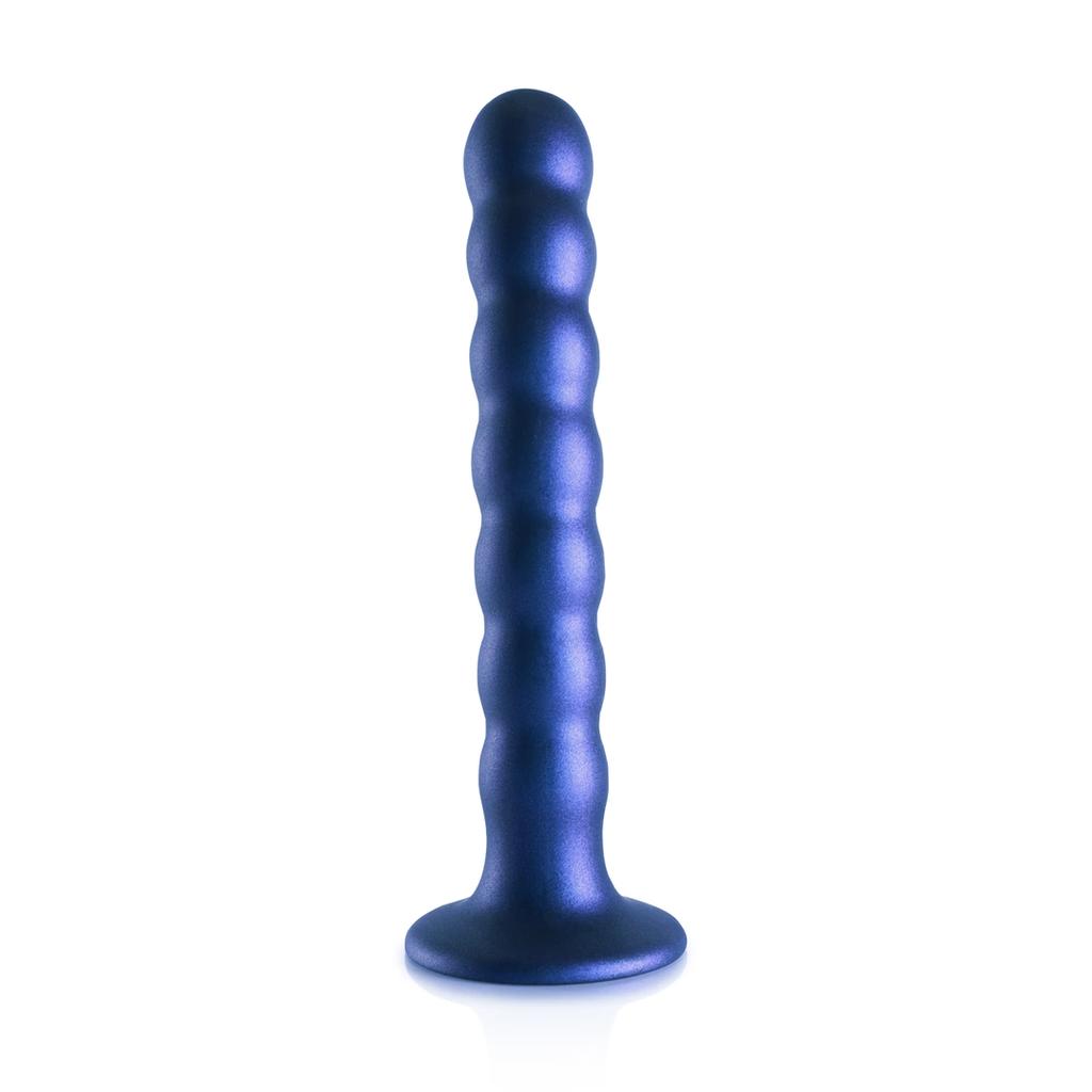 Ouch! - Silicone G-Spot Dildo with Beads - 16.5 cm