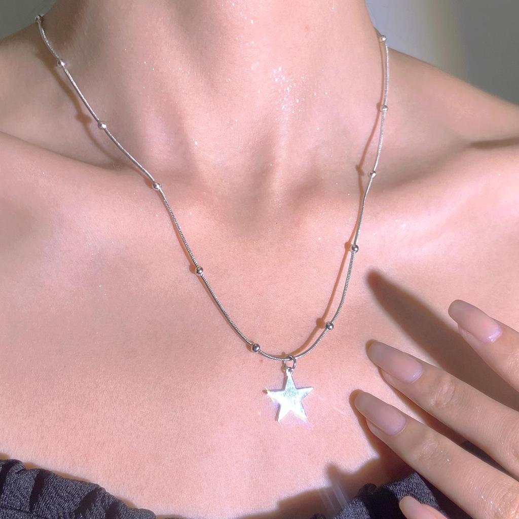 Liquid Lava Moon Star Pendant Necklace & Sweet Spicy Girl Earrings – European & American Style