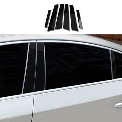 6Pcs Car Accessories For Volvo S60 2019 2020 2021 2022 2023 Glossy Black Door Window Pillar Posts Cover Trim Kits Replacement