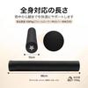 Yes4All Schaumstoffrolle mit PU-Lederbezug, mittelweicher EVA-Kern, 98 cm lang, Schwarz [Offiziell aus Japan importiert] M574