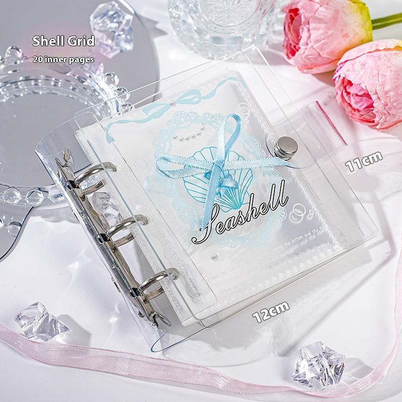 MIni Butterfly Photo Album Summer Dopamine Fresh Color Acrylic PHotocard Holder 3inch Mushroom Button Cards Collecter