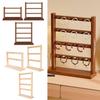 Wooden Bracelets Display Rack with Hooks Jewelry Storage Holder Multi-Functional Aesthetic Jewelry Holder Display Home Use