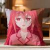 Fashion D-DDATE A LIVE Cushion Cover Soft Washable Pillow Case Multi-Scene for Couch Bed Travel Office Use
