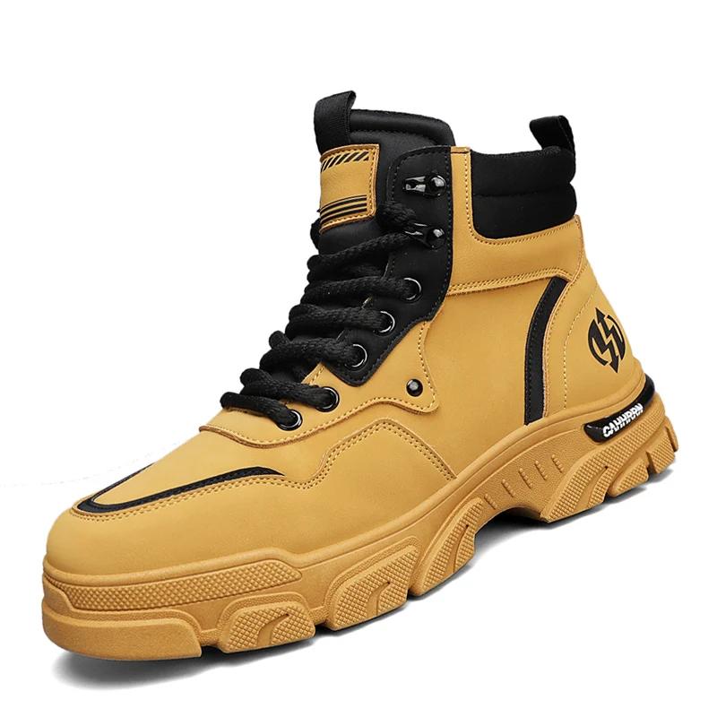 Men Sneakers 2024 Outdoor Breathable Boots Outdoor Hiking Winter Shoes Light Non-slip Men Desert Ankle Boots Chelsea Boots Men