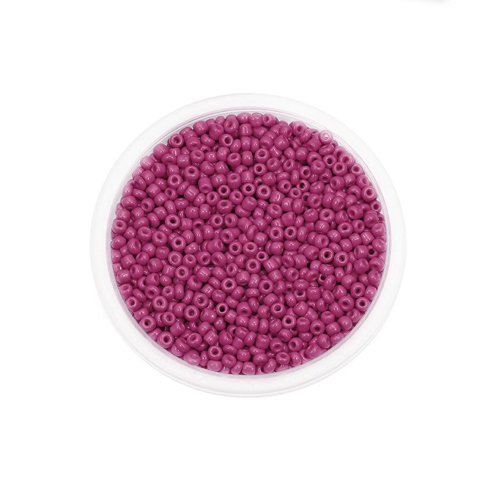 33-Color Solid Glass Beads for DIY Jewelry & Beaded Bracelets