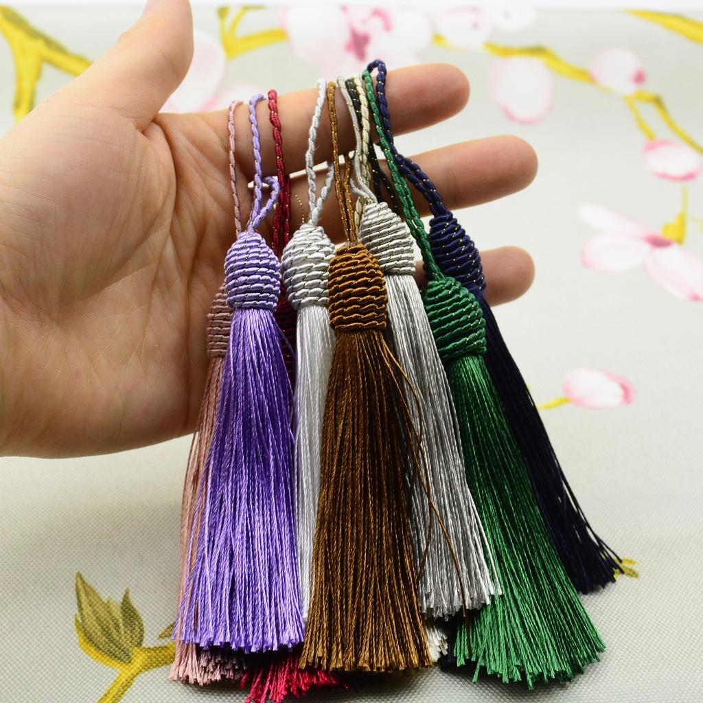 bookmark tassel with rope loop and small Chinese knot for making jewelry, souvenirs, bookmarks, DIY craft accessories